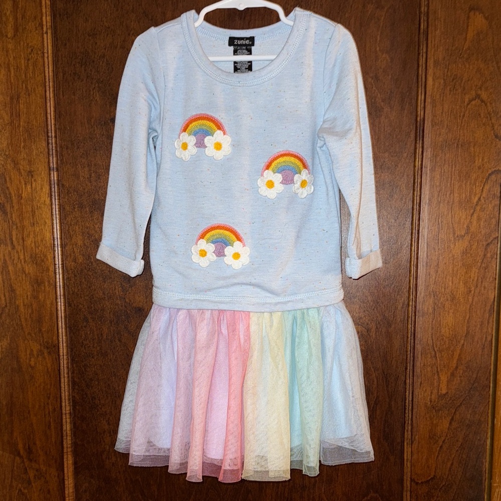 Zunie Light Blue Rainbow Dress